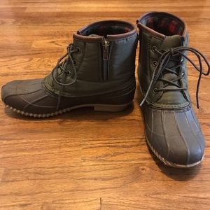 Green Duck Boots // Nine West // Size 8M